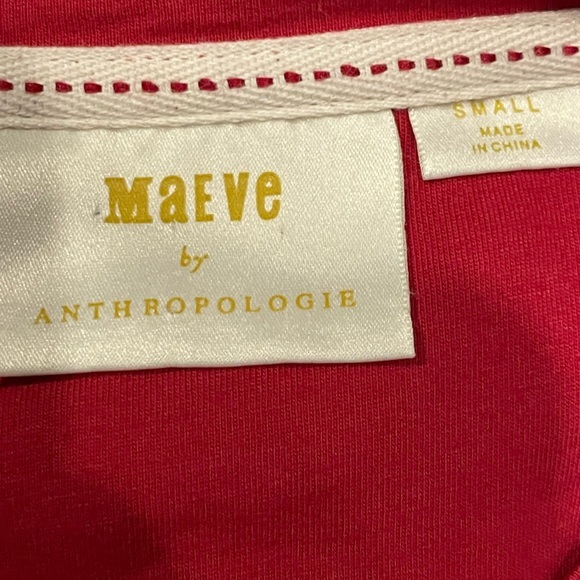 Maeve Anthropologie red‎ women’s top - Picture 3 of 6